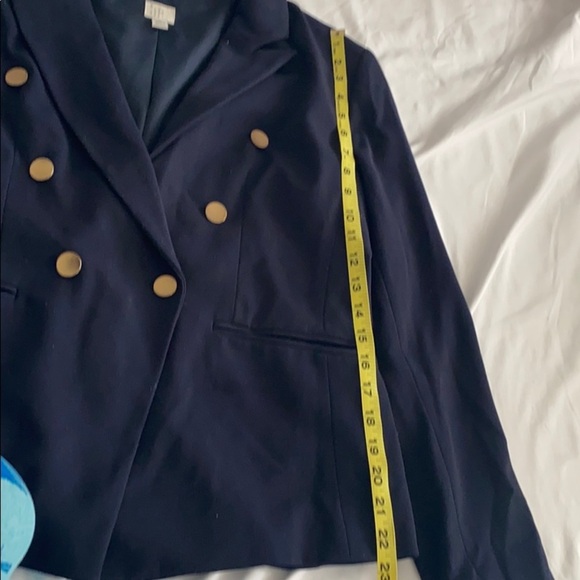 A New Day Navy Blue Blazer, Gold Buttons - Picture 7 of 8